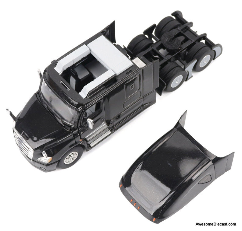 Freightliner New Cascadia w/76in High Roof Sleeper Cab, Black 1:50 Diecast Model Truck by Diecast Masters