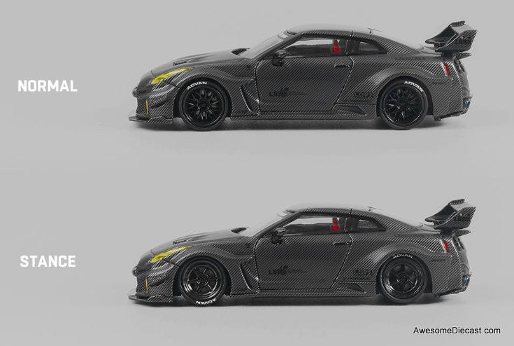 Nissan 35GT-RR LB-Silhouette Works GT, Full Carbon 1:64 Diecast Model Car by CM Model