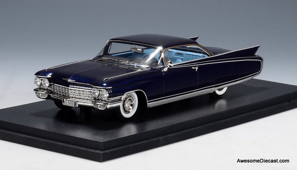 1960 Cadillac Eldorado Seville York, Blue Metallic 1:43 Resin Cast