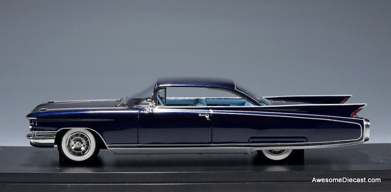 1960 Cadillac Eldorado Seville York, Blue Metallic 1:43 Resin Cast Model Car by Stamp Models
