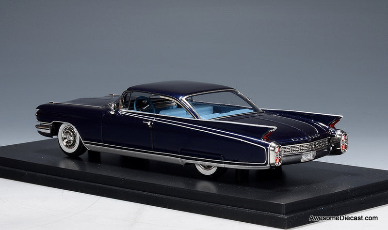 1960 Cadillac Eldorado Seville York, Blue Metallic 1:43 Resin Cast
