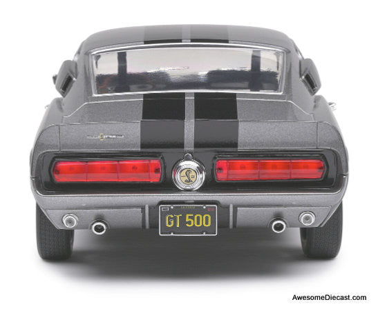 1969 Shelby GT500, Metallic Gray/Black Stripes 1:18 Diecast Model Car by Solido