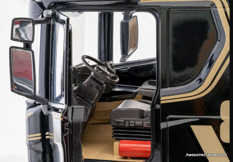 2019 Scania R-Series Topline Sleeper Tractor, Metallic Gray 1:18 Diecast Model Truck by Premium ClassiXXs