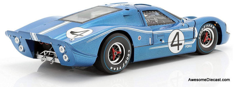 Shelby Collectibles 1:18 1967 Ford MK1V  #4, Blue: LeMans 24 Hour Winner L. Ruby/D. Hulme