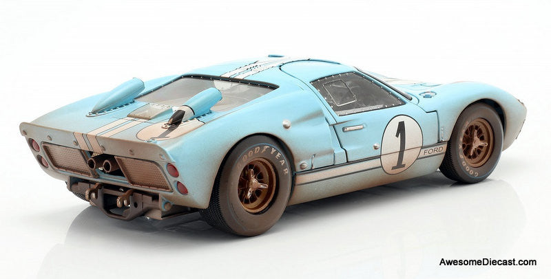 Shelby Collectibles 1:18 1966 Ford GT-40 MK11 #1, Gulf Blue: After Race Dirty Version