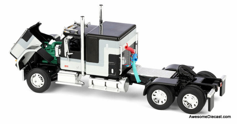 GMC General w/60in Flattop Sleeper & 40ft Vintage Reefer Trailer 1:64 Diecast Model Truck DCP by FG
