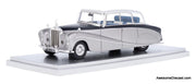 1956 Rolls Royce Silver Wraith "Perspex Top" Saloon, Blue/Silver (Ex Nubar Gulbenkian) 1:43 Resin Cast Model by Kess