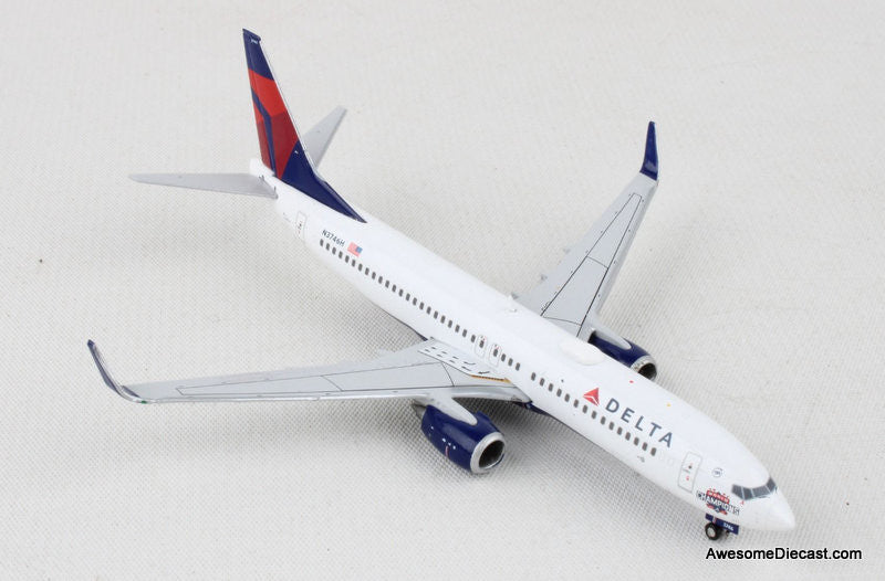 Gemini Jets 1:400 Boeing 737-800: Delta Airlines, Atlanta Braves (Reg #N3746H)