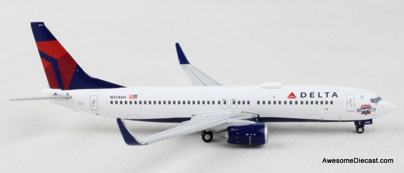 Gemini Jets 1:400 Boeing 737-800: Delta Airlines, Atlanta Braves (Reg #N3746H)