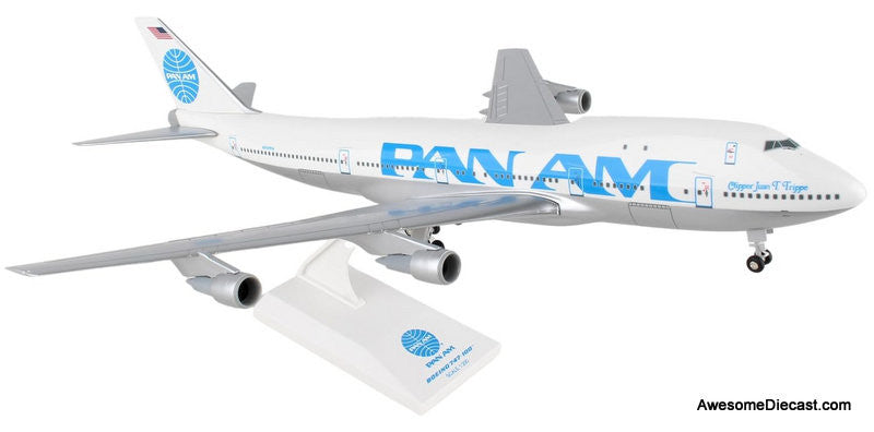 Boeing 747-100: Pan Am (Reg #N747PA) "Clipper Juan Trippe" 1:200 ABS Plastic Model Plane by Sky Marks