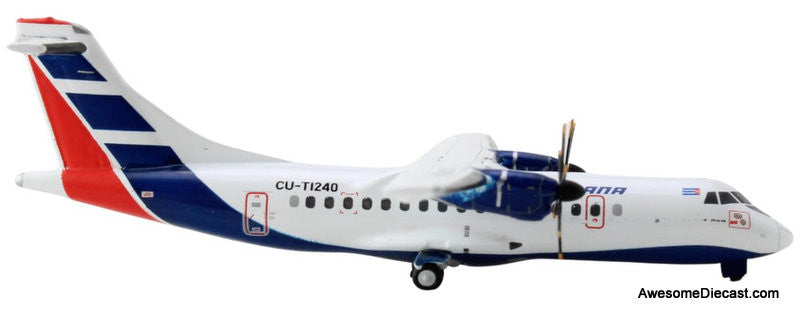 ATR 42-500: Cubana (Reg # CU-T1240) 1:400 Diecast Model Plane by Gemini Jets
