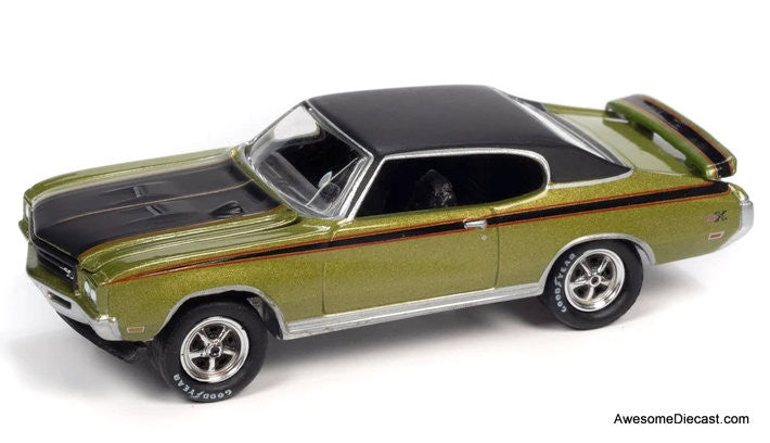 1971 Buick GSX, Metallic Green 1:64 Diecast Model Car by Johnny Lightning