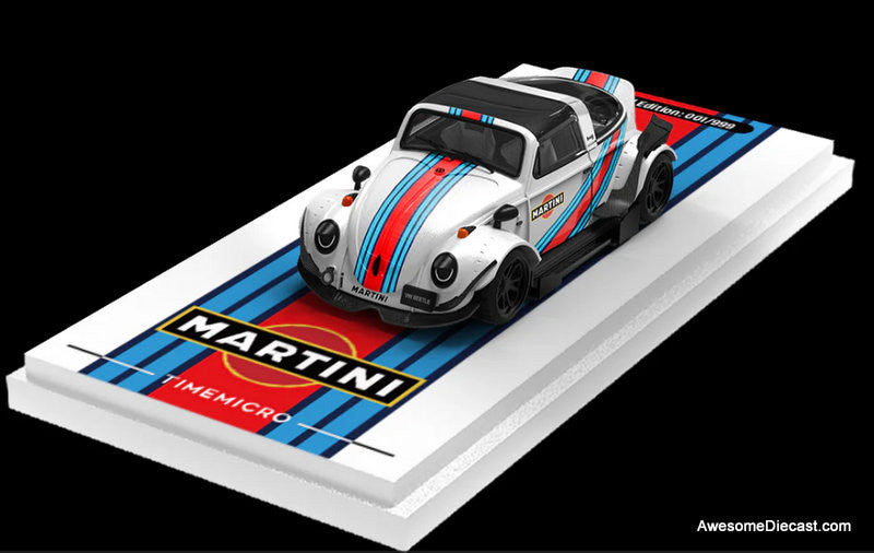1/64 timemicro g550 トレーラー ビートル　 martini Mercedes Benz G550 & Volkswagen Beetle w/Trailer: Martini Livery 1