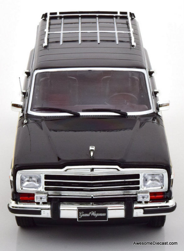 1989 Jeep Grand Wagoneer, Black 1:18 Diecast Model Car by KK Scale