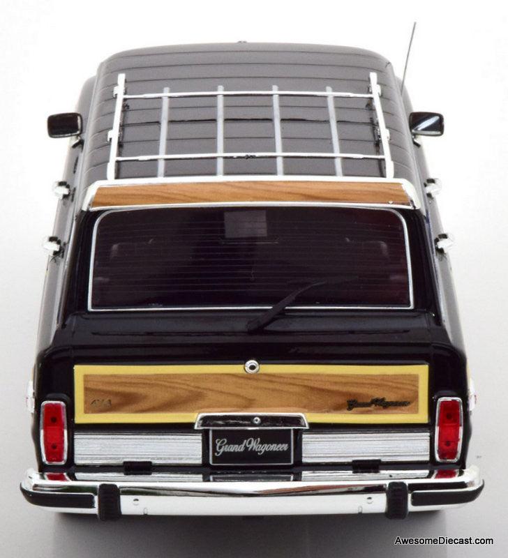 1989 Jeep Grand Wagoneer, Black 1:18 Diecast Model Car by KK Scale