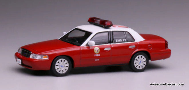 Ford Crown Victoria: Los Angeles Fire Department 1:64 Diecast Model Car by 596 Model