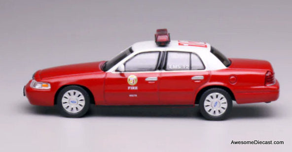 Ford Crown Victoria: Los Angeles Fire Department 1:64 Diecast Model Car by 596 Model