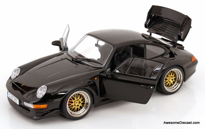 1996 Porsche 911 (993) GT2, Black 1:12 Diecast Model Car by KK Scale