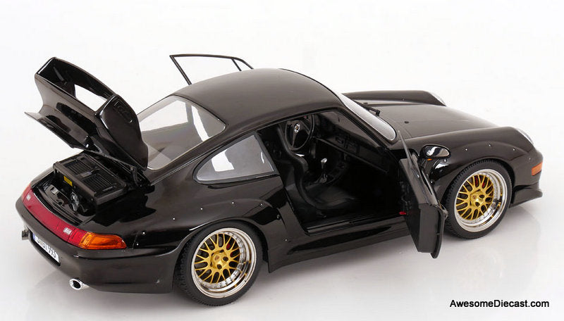 1996 Porsche 911 (993) GT2, Black 1:12 Diecast Model Car by KK Scale