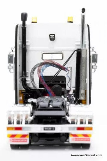 Kenworth K200 Prime Mover Sleeper Tractor, Yellow/White: Big Hill Cranes 1:50 Diecast Model Truck by Drake