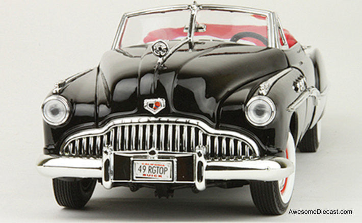 1949 Buick Roadmaster Convertible, Black 1:18 Diecast Model Car by Motor Max