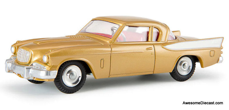 1958 Studebaker Goldenhawk, Metallic Gold 1:49 Diecast Model Car by Corgi Re-Creations