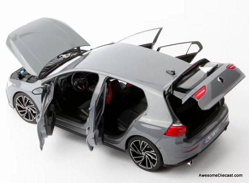 2021 Volkswagen Golf GTi, Gray 1:18 Diecast Model Car by Norev
