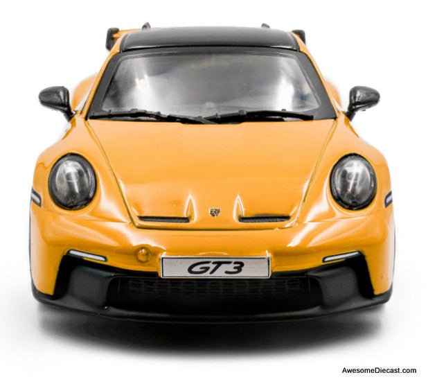 2023 Porsche 911 992 GT3, Signal Yellow 1:43 Diecast Model Car by Solido
