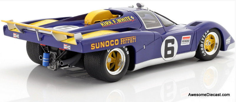 Ferrari 512M 5.0L V12 #6 1971 Daytona 24Hour 1:18 Diecast Model Car by Werk83
