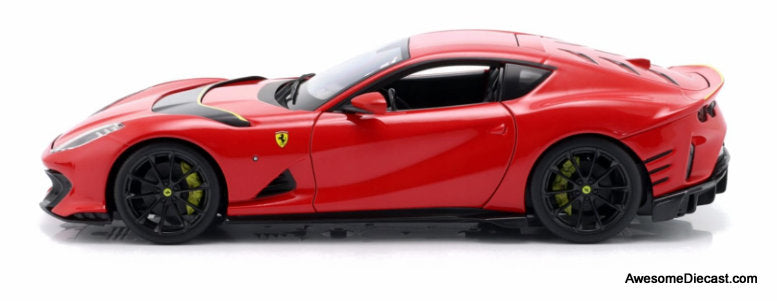 2021 Ferrari 812 Competizione, Rosso Corsa 1:18 Diecast Model Car by Burago