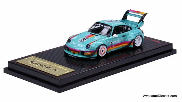Porsche 993 RWB, Green 1:64 Diecast Model Car by Ignition Model