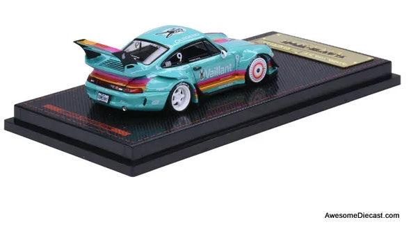 Porsche 993 RWB, Green 1:64 Diecast Model Car by Ignition Model