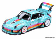 Porsche 993 RWB, Green 1:64 Diecast Model Car by Ignition Model