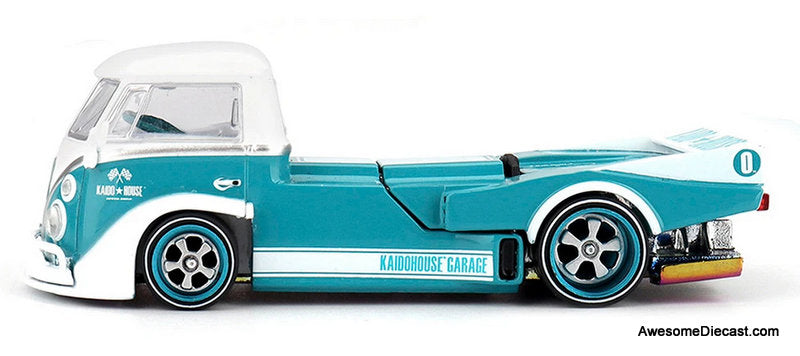 Volkswagen T1 "Kaido Works V1" Truck, Turquoise/White 1:64 Diecast Model Truck by Kaido House