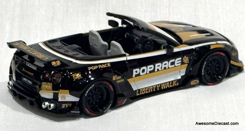 LB-Works Nissan GT-R R35 Final Edition, Black 1:64 Diecast Model