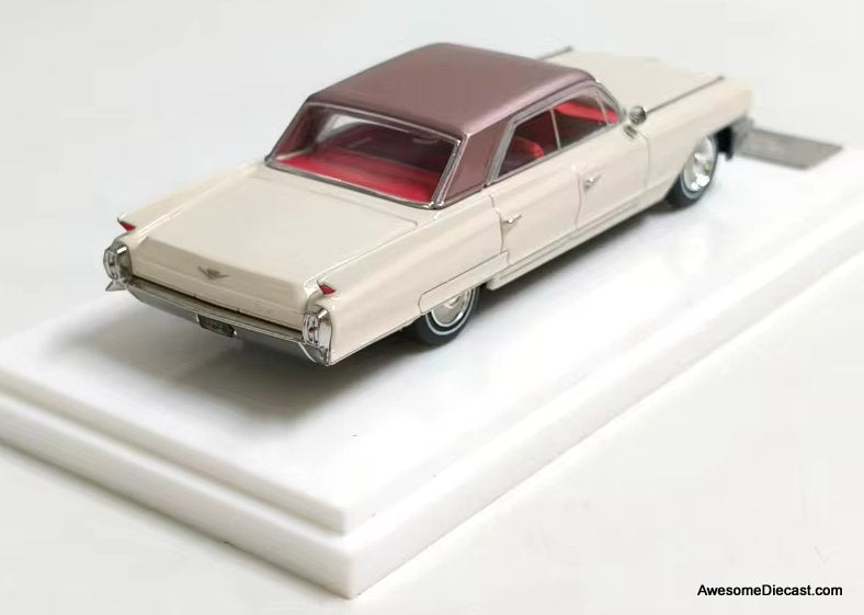 1962 Cadillac DeVille, Beige/Pink 1:64 Diecast Model Car by MK Miniatures