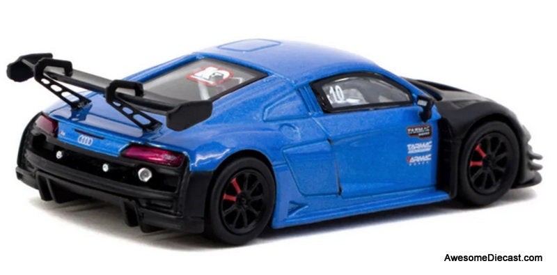 Audi R8 LMS GT3 evo II #10 "Tarmac Works 10th Anniversary, Metallic Blue/Matte Black 1:64 Diecast Model Car by Tarmac Works"