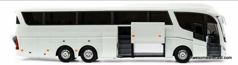 Scania Irizar Pb Super Coach Autobus, White 1:50 Diecast Model Bus by Cararama