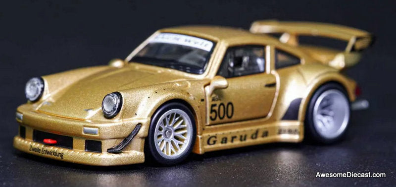 Porsche 903 RWB Customized, Gold Metallic 1:64 Diecast Model Car by TPC