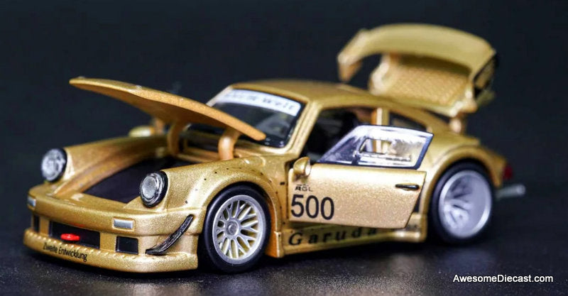Porsche 903 RWB Customized, Gold Metallic 1:64 Diecast Model Car by TPC