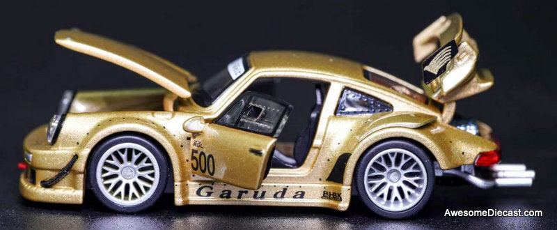 Porsche 903 RWB Customized, Gold Metallic 1:64 Diecast Model Car by TPC