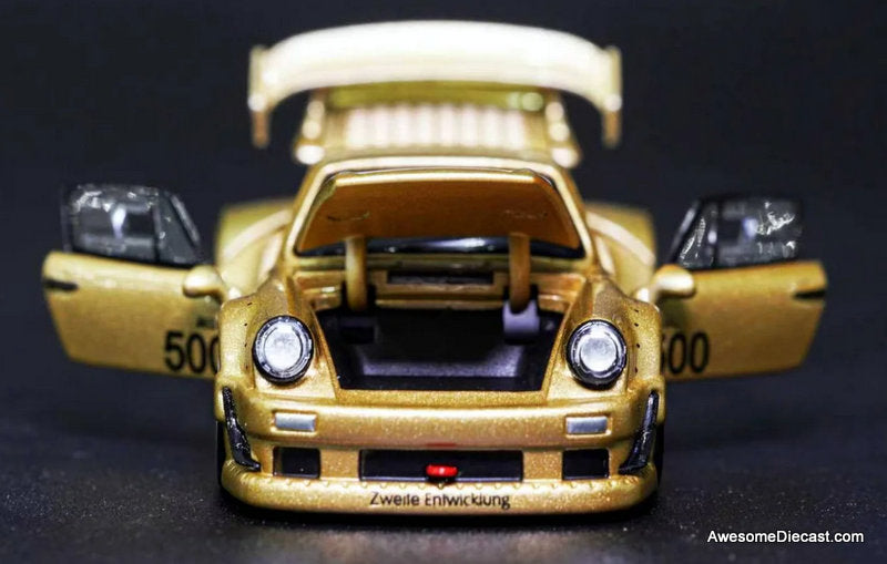 Porsche 903 RWB Customized, Gold Metallic 1:64 Diecast Model Car by TPC
