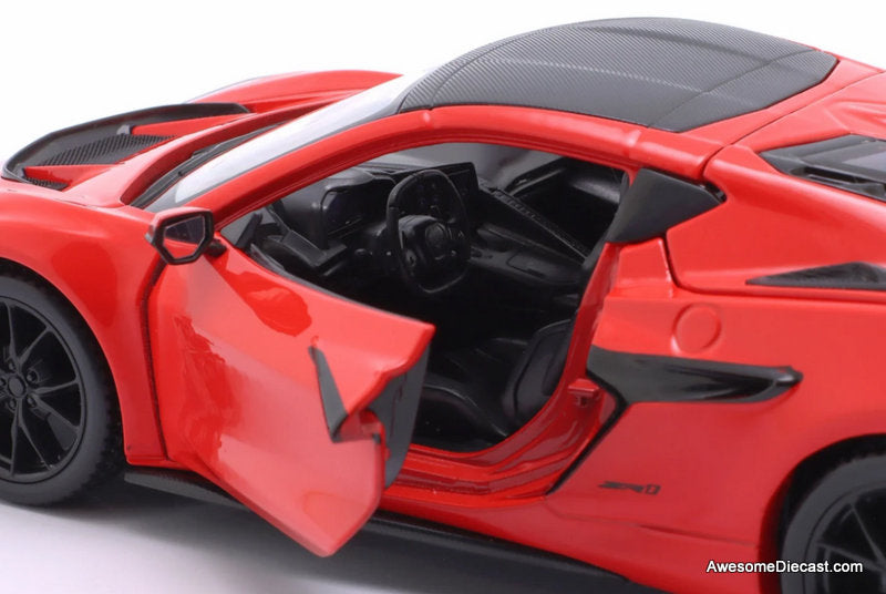 2025 Corvette ZR1 Coupe, Red 1:24 Diecast Model Car by Maisto