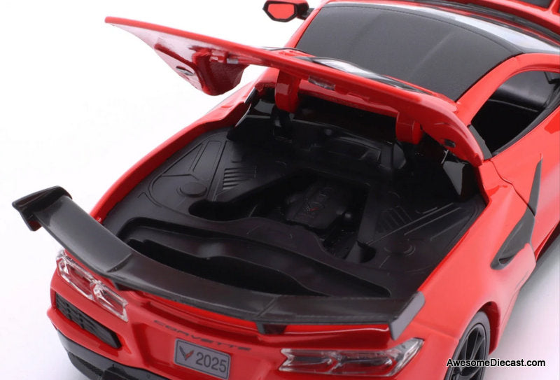 2025 Corvette ZR1 Coupe, Red 1:24 Diecast Model Car by Maisto