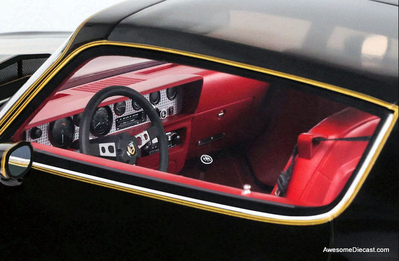 1978 Pontiac Trans Am, Starlight Black/Gold 1:12 Resin Cast Model Car by Otto