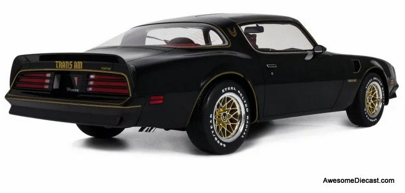 1978 Pontiac Trans Am, Starlight Black/Gold 1:12 Resin Cast Model Car by Otto
