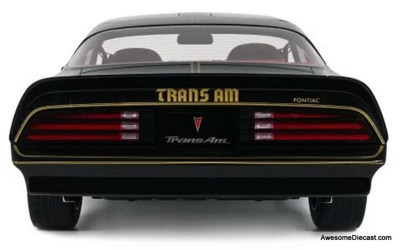 1978 Pontiac Trans Am, Starlight Black/Gold 1:12 Resin Cast Model Car by Otto
