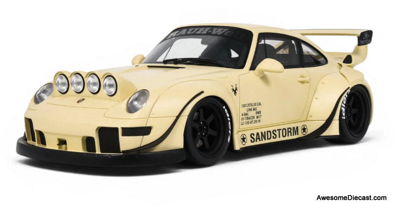 2023 RWB Porsche, Sandstorm Beige 1:18 Resin Cast Model Car by GT Spirit