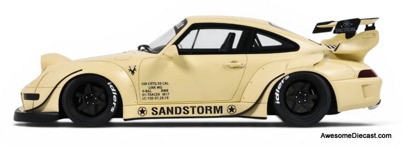 2023 RWB Porsche, Sandstorm Beige 1:18 Resin Cast Model Car by GT Spirit