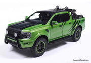 2024 Ford Ranger Raptor Pick-Up, Metallic Green 1:18 Diecast Model Truck by Solido